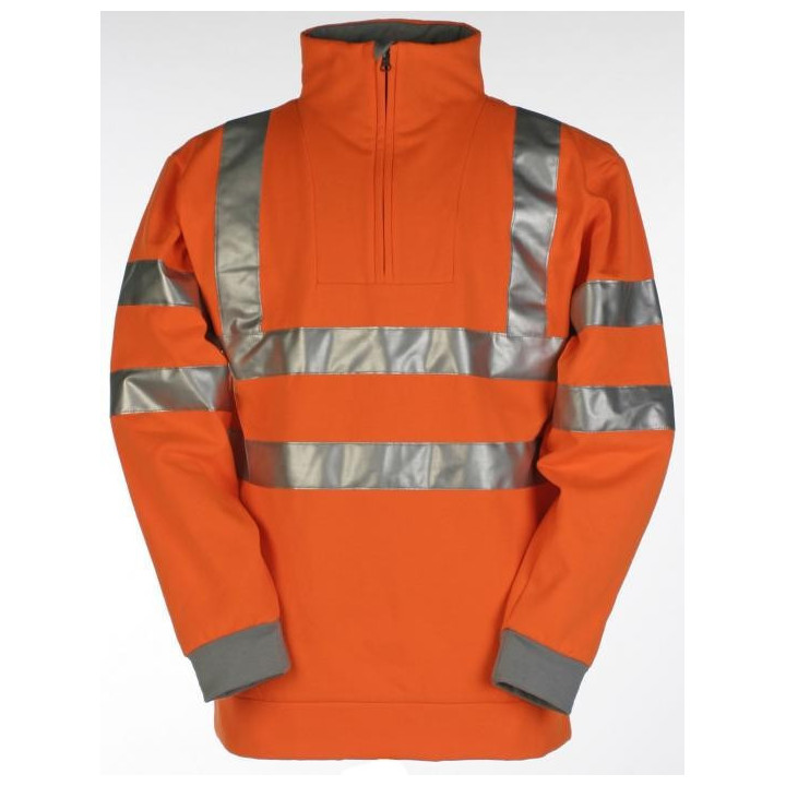 Pull haute visibilité Sioen EN ISO 20471 pour chantier