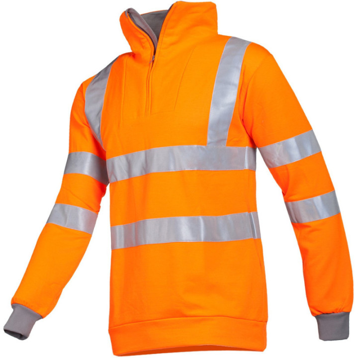 Pull haute visibilité Sioen EN ISO 20471 pour chantier