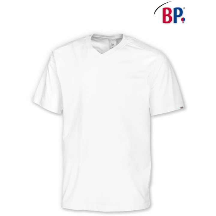 T-shirt unisexe prélavé workwear BP blanc manches courtes