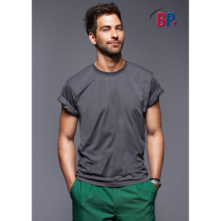 T-shirt unisexe pro épaules renforcées lavage industriel