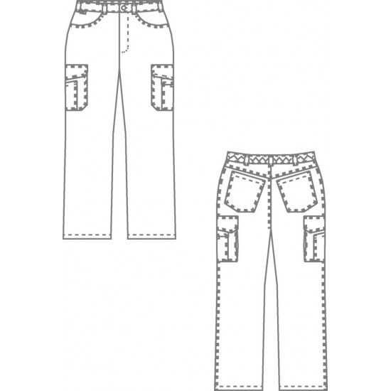 Pantalon infirmier ambulancier coupe jean unisexe