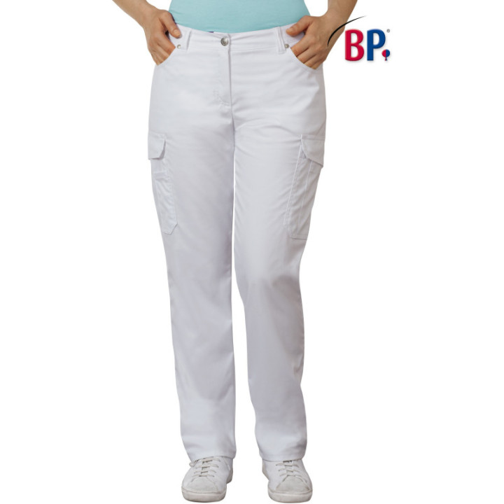 Pantalon coupe jean femme médical blanc BP achat en ligne