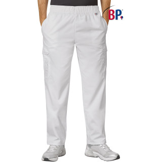 Pantalon BP unisexe blanc de travail médical
