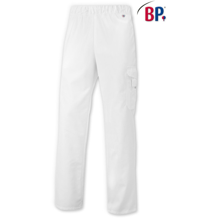 Pantalon BP unisexe blanc de travail médical
