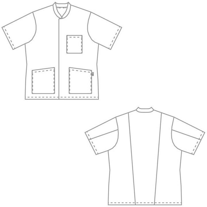 Tunique médicale blanche infirmier infirmière BP pas chère