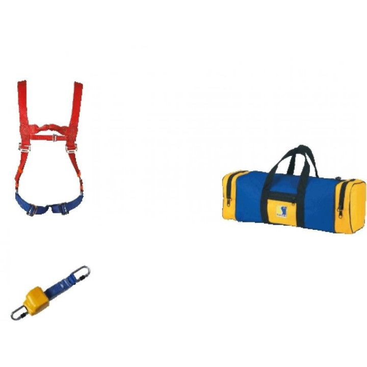 Kit harnais enrouleur antichute complet travail en hauteur