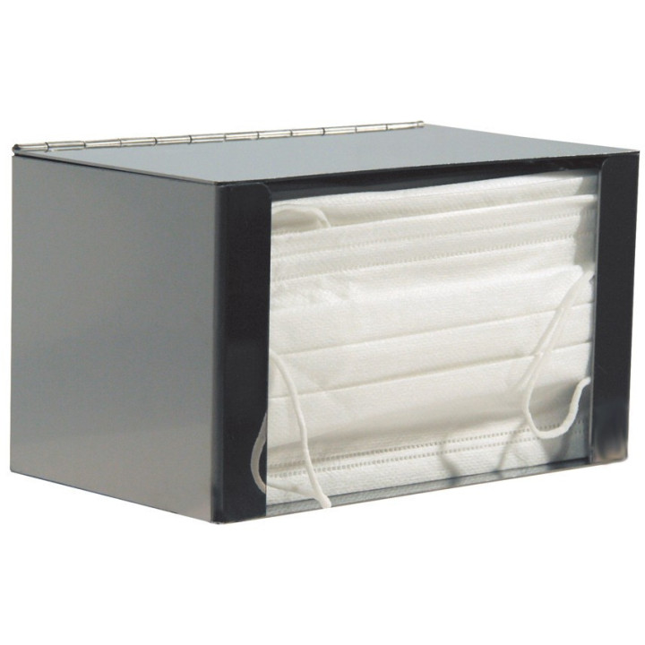 Distributeur mural inox masques chirurgicaux 3 plis pro