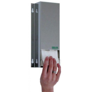 Distributeur mural inox masques jetables 1 pli professionnel