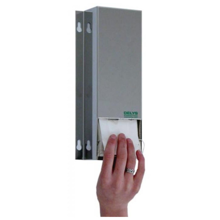 Distributeur mural inox masques jetables 1 pli professionnel