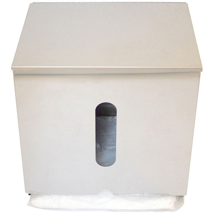 Distributeur mural inox blouses jetables usage professionnel