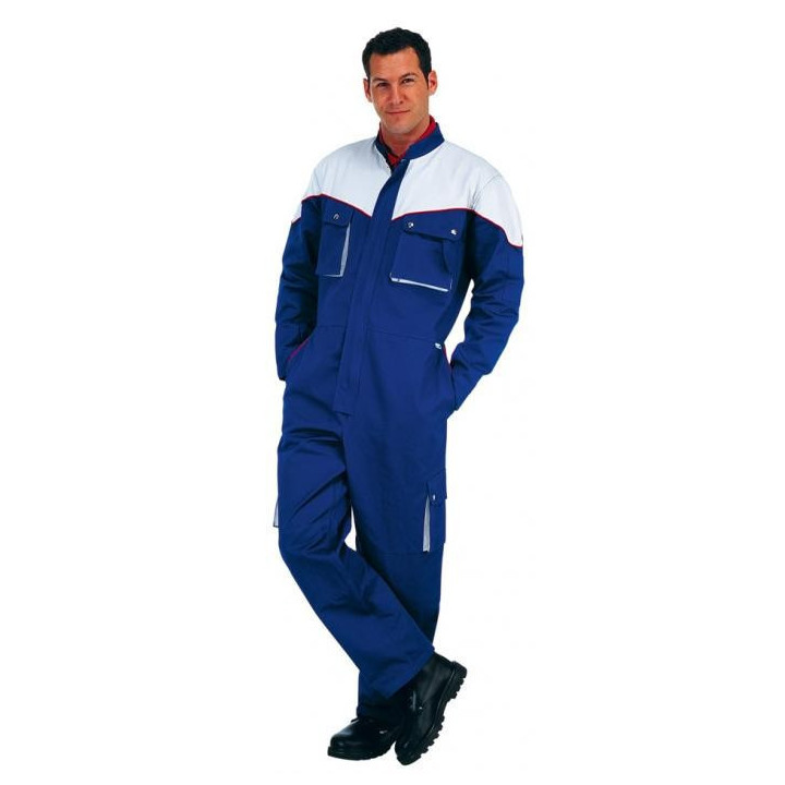 Combinaison de travail bicolore coton canvas adulte pro