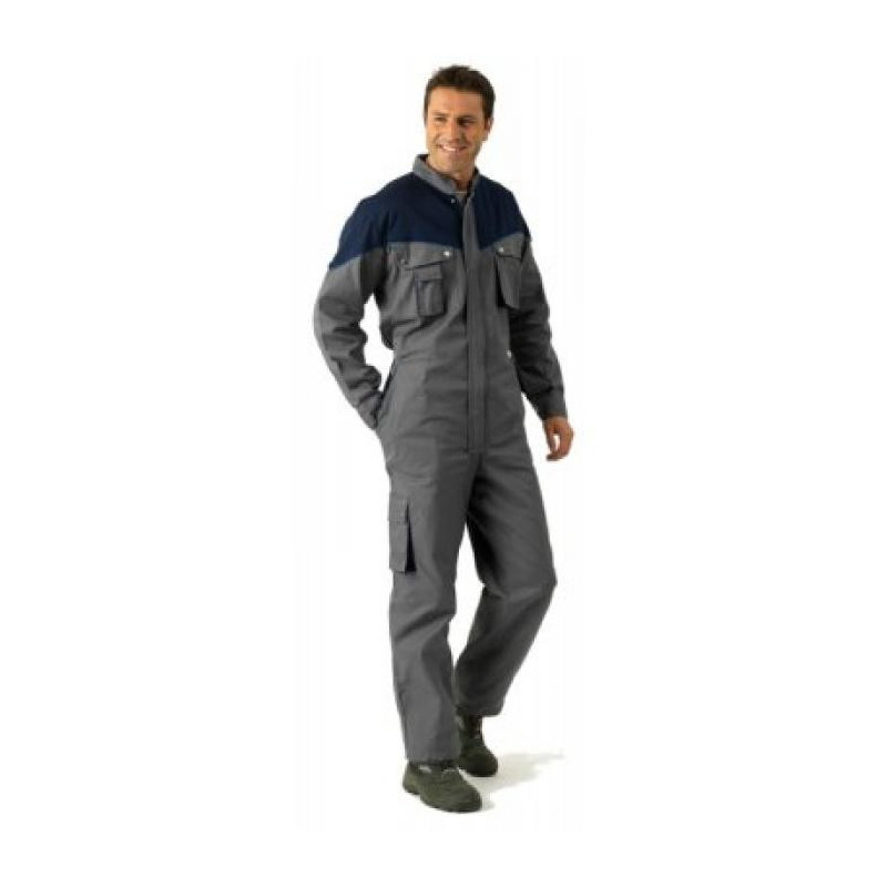 Combinaison de travail bicolore en coton polyester veeandkay