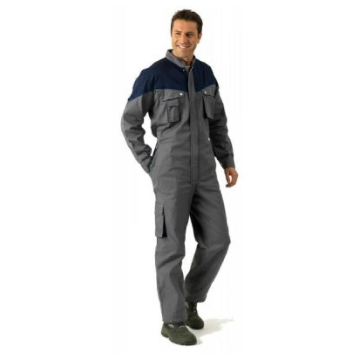 Combinaison de travail bicolore pro coton polyester MUZELLE