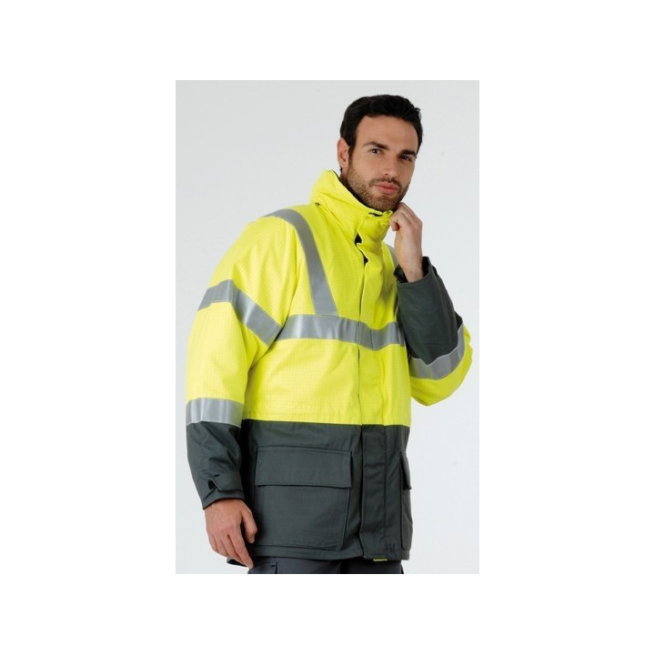 Parka HV multirisques ATEX doublure polaire amovible