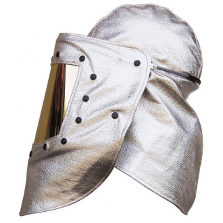 Housse casque visière dorée anti chaleur EN ISO 11612