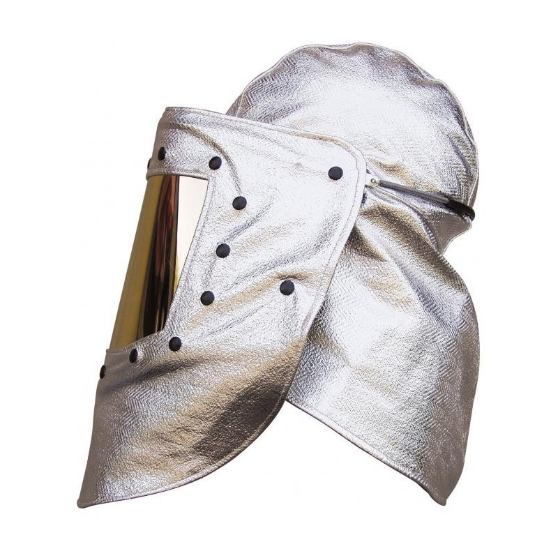 Housse de casque + visière dorée en para-aramide aluminisée