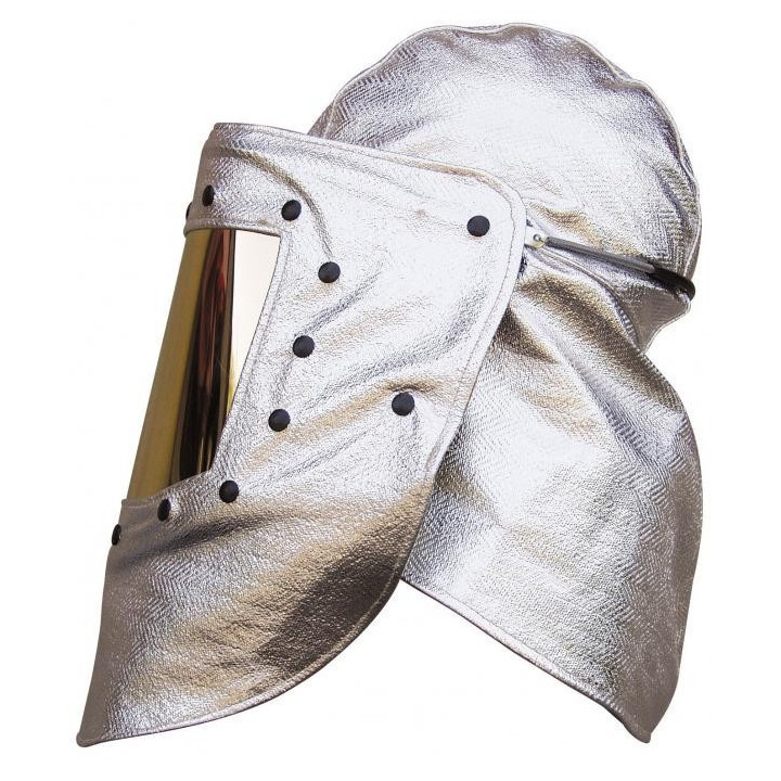 Housse casque visière dorée anti chaleur EN ISO 11612