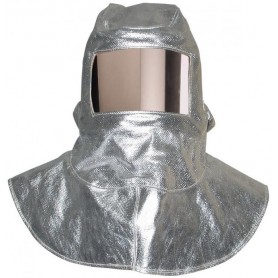 Cagoule aluminisée visière polycarbonate incolore 150x250