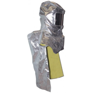 Cagoule aluminisée anti-chaleur visière dorée avec poche ARI