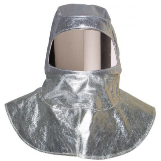 Cagoule kevlar aluminisée anti-chaleur écran polycarbonate