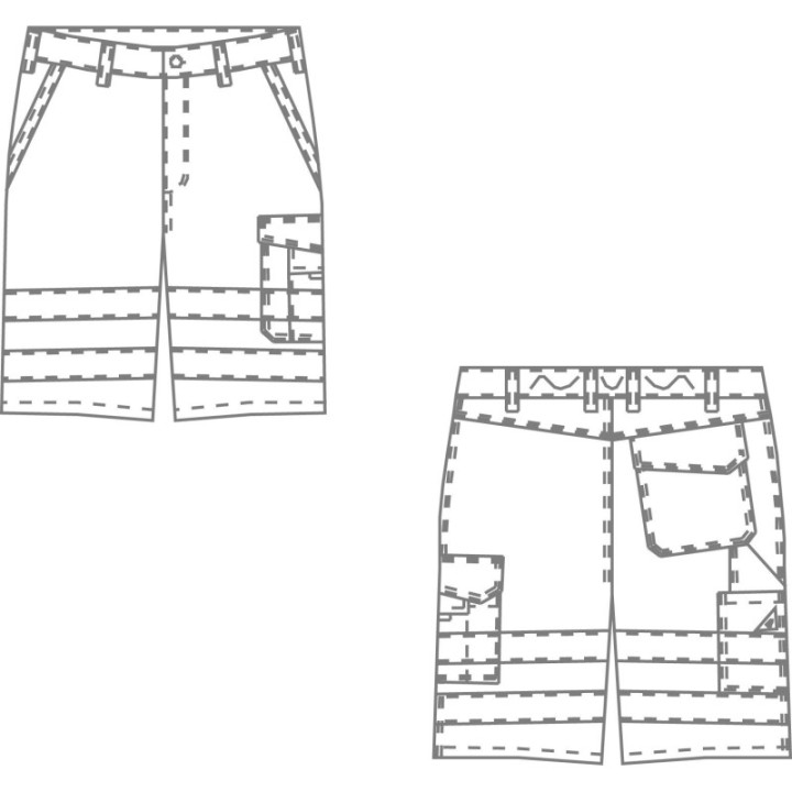 Short haute visibilité UV BP norme EN ISO 20471