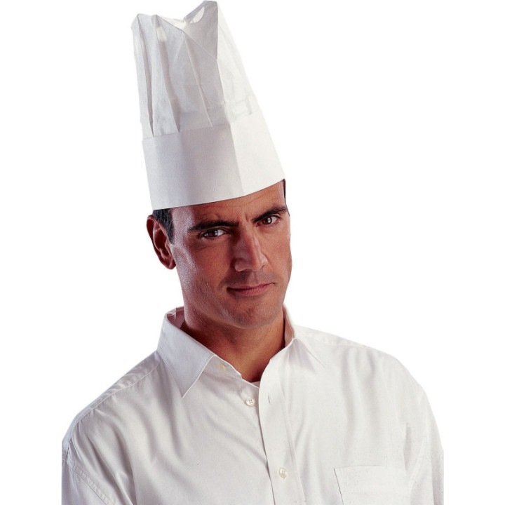 Toques jetables cuisine 25 cm DELTA PLUS x10