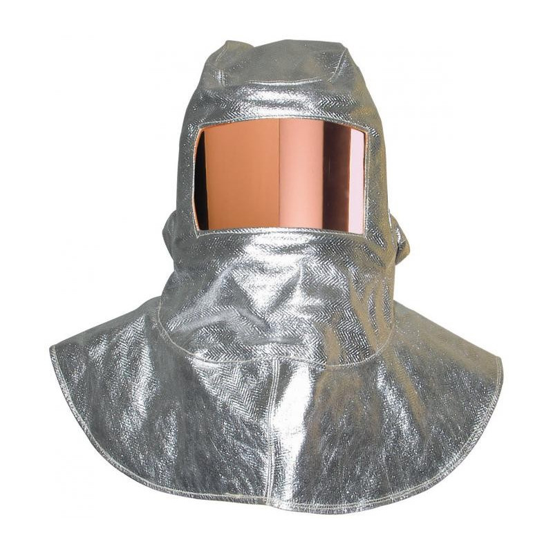 Cagoule aluminisée visière polycarbonate dorée 150x250