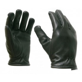 Gants en cuir doublés polaire souple et confortable