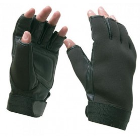 Gants neoprennes et cuir et demi doigt