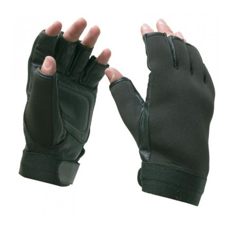 Gants neoprennes et cuir et demi doigt