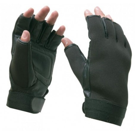 Gants neoprennes et cuir et demi doigt