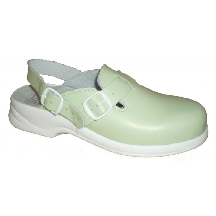 Sabot femme sécurité cuir PU SATFY SABOT agroalimentaire