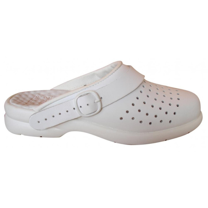 Sabot femme cuir perforé SATFY cuisine service EN ISO 20347