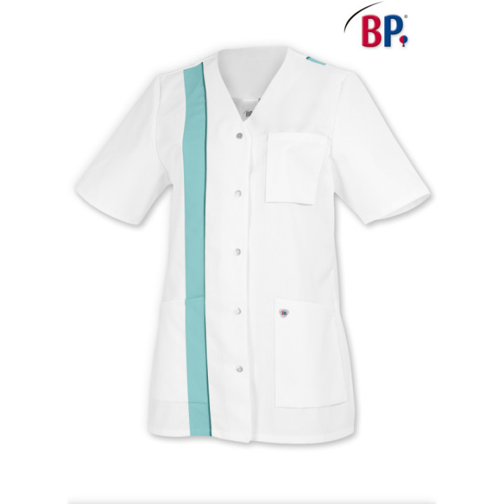 Tunique femme bicolore médicale manches courtes BP
