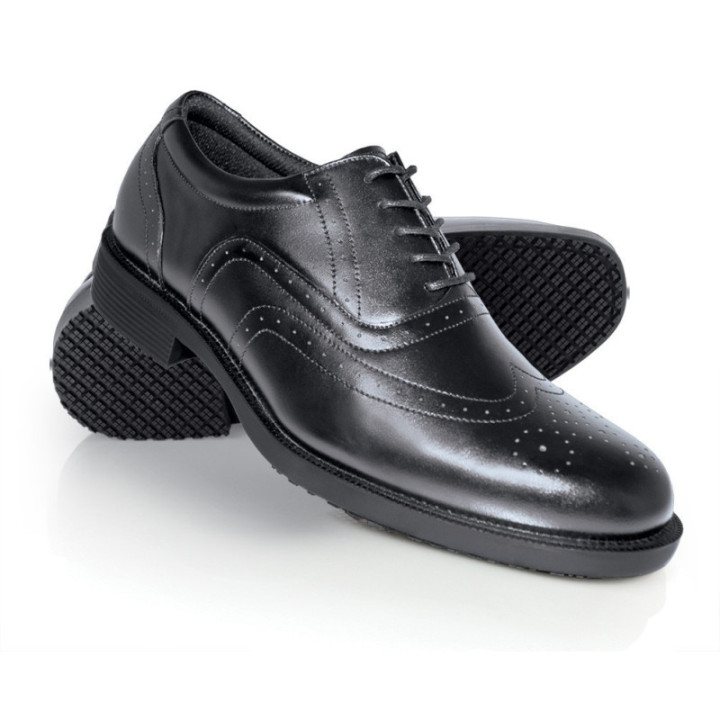 Chaussures antidérapantes sans sécurité homme travail noir