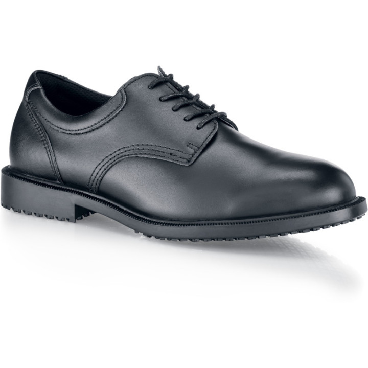 Chaussures de service antidérapantes EN347 homme cuir noir
