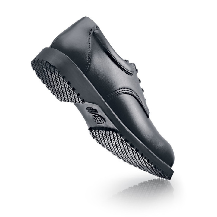 Chaussures de service antidérapantes EN347 homme cuir noir