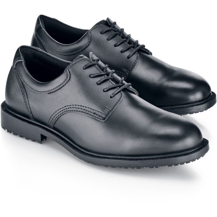 Chaussures de service antidérapantes EN347 homme cuir noir