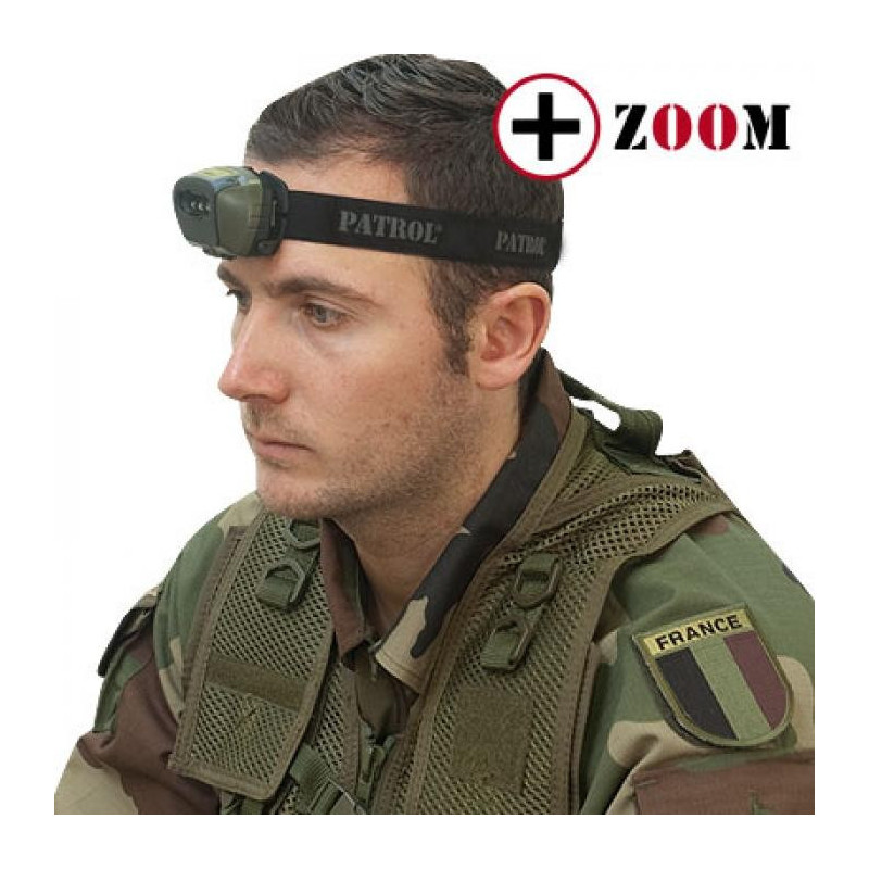 Lampe frontale tactical 4 led