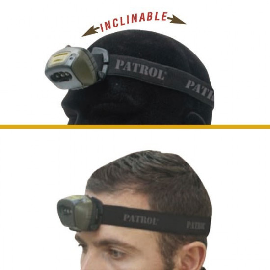 Lampe frontale tactical 4 led