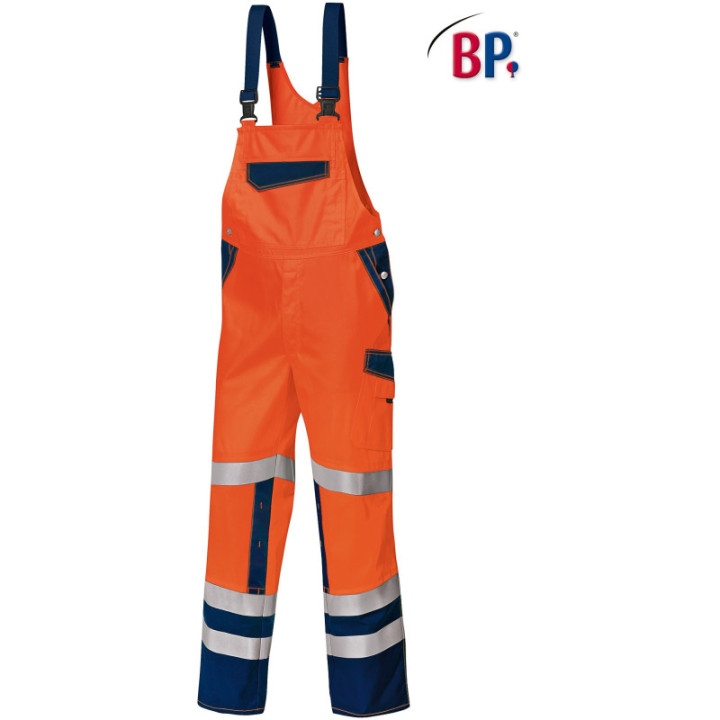 Cotte à bretelles haute visibilité avec poches genoux BP