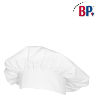 Toque de cuisine BP unisexe blanche pour cuisiniers