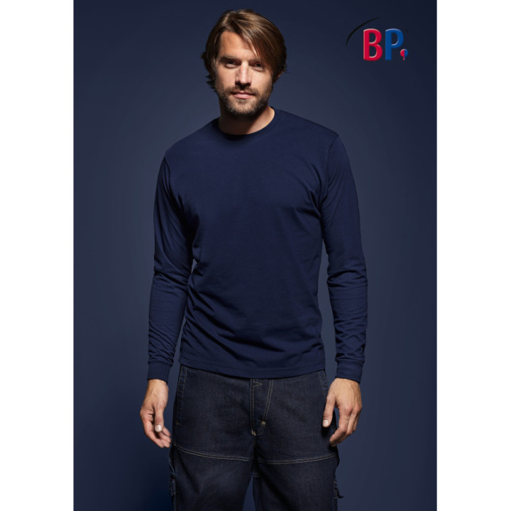 T-shirt manches longues BP travail homme coton polyester