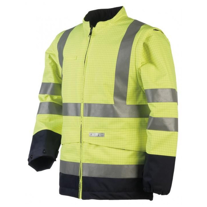 Blouson haute visibilité multirisques ATEX manches détachables
