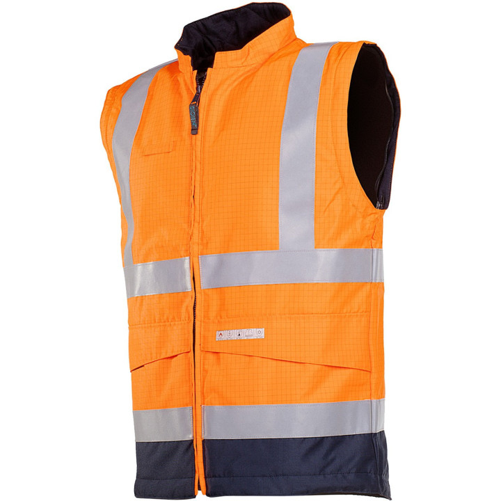 Blouson haute visibilité multirisques ATEX manches détachables