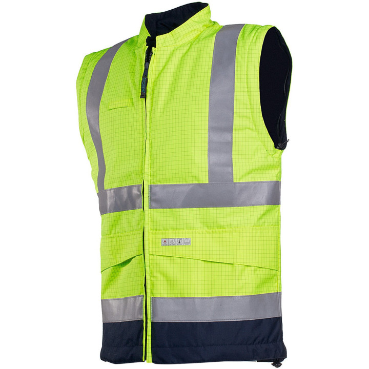 Blouson haute visibilité multirisques ATEX manches détachables