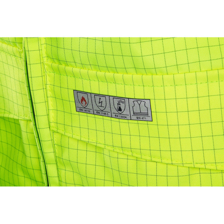 Blouson haute visibilité multirisques ATEX manches détachables