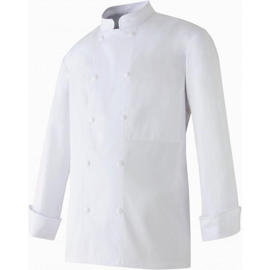 Veste cuisine 100% coton MANCHES LONGUES boutons pression Molinel