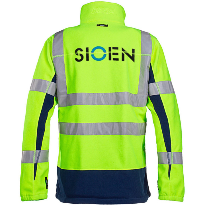 Veste polaire haute visibilité travail Sioen adulte