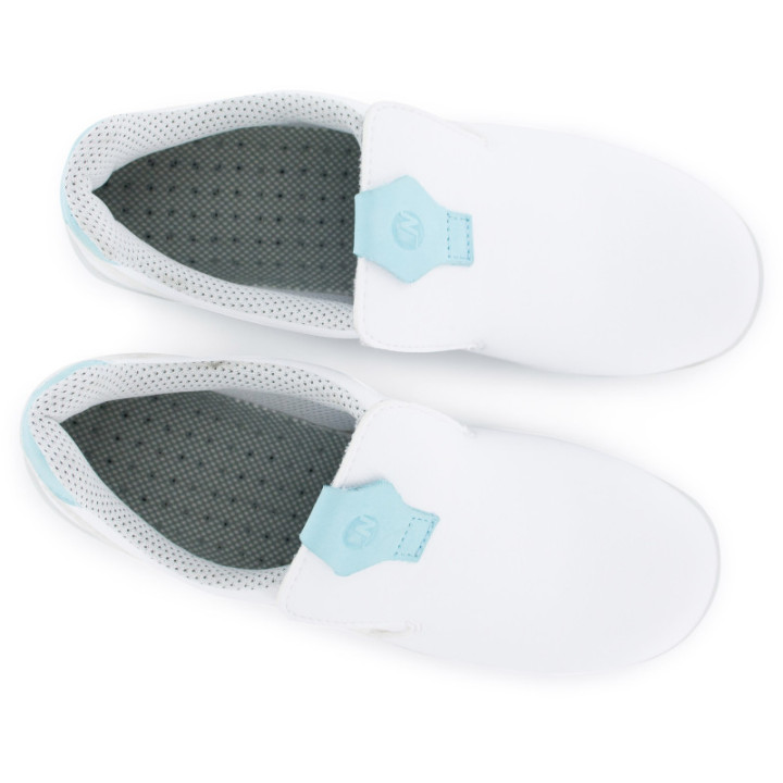 Mocassin de sécurité femme S2 à scratch agroalimentaire